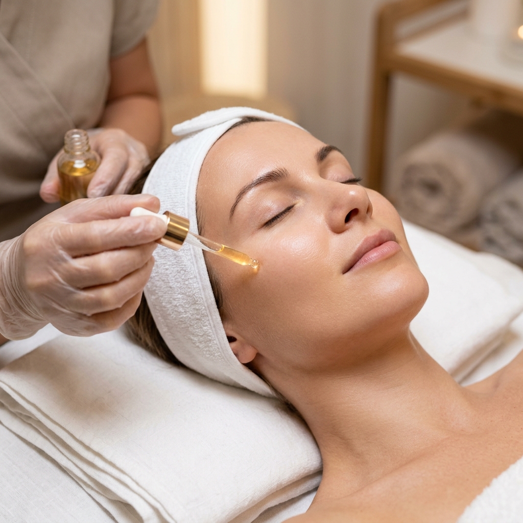 Glowing clinical facial botanical treatment at Blush