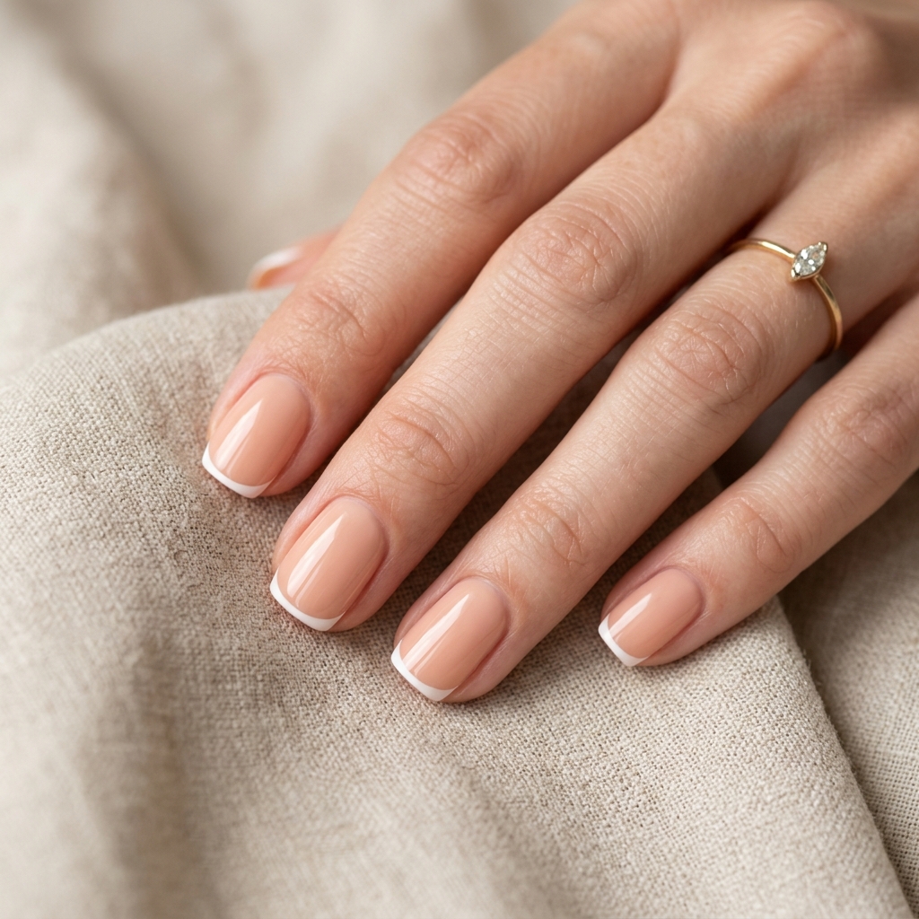 Structured minimalist gel nail manicure lookbook